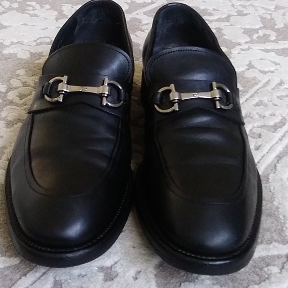Salvatore Ferragamo Horse bit Loafers black silver main image 15